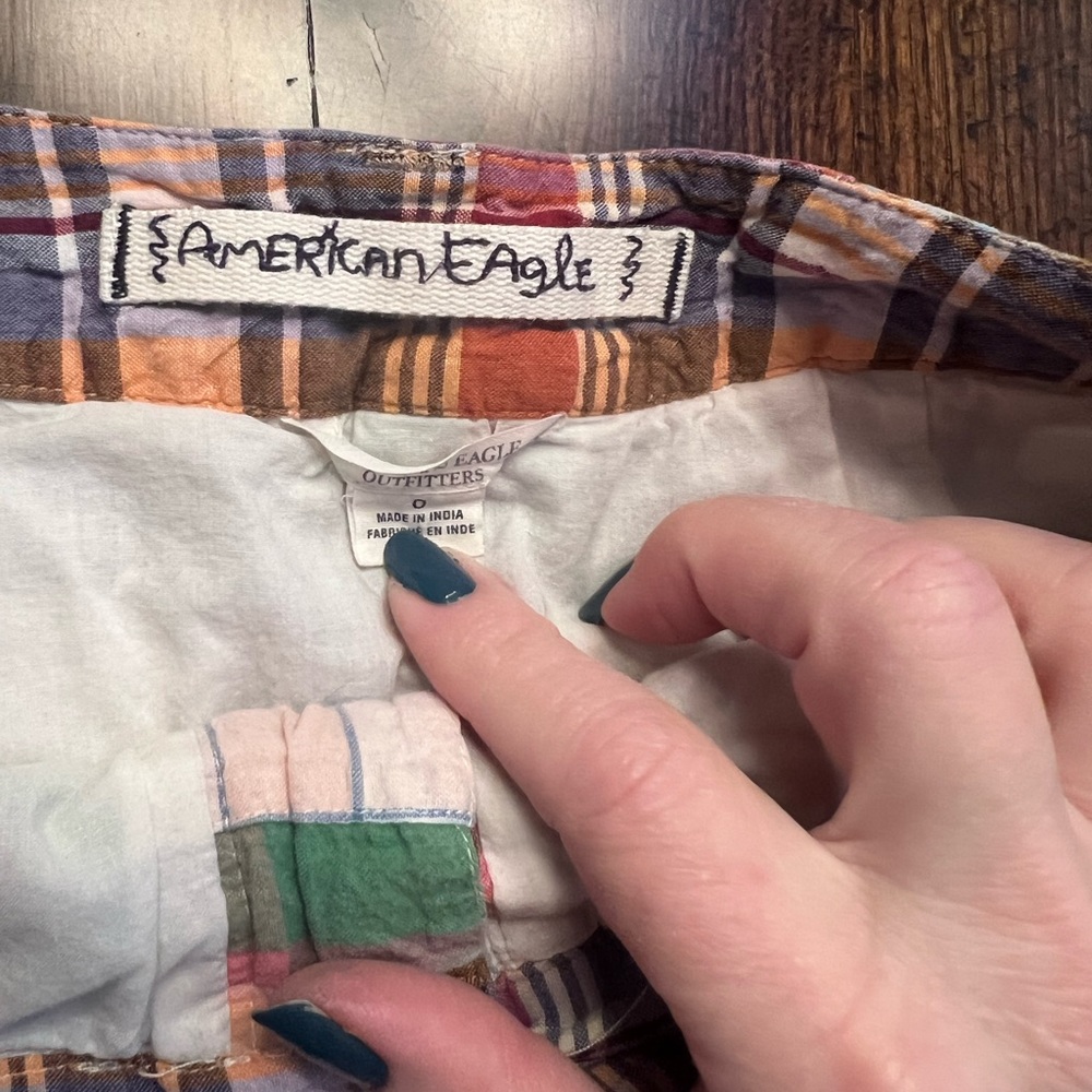 American Eagle Madras Skirt Size 0 - Picture 4 of 6